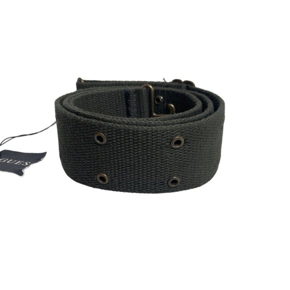 NWT Guess Rivet Army Green Tactical Military Adjustable Belt Size OS - Picture 4 of 4